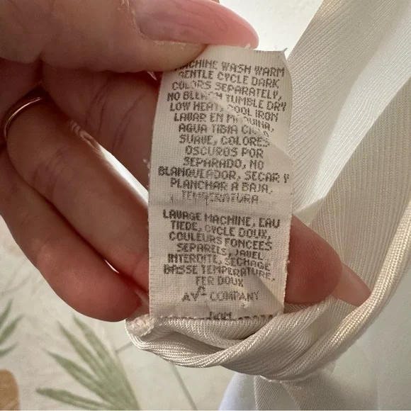 Vintage Vassarette Nylon Lace Slip Dress in White Made in USA Paper Tag, XL - Picture 6 of 10